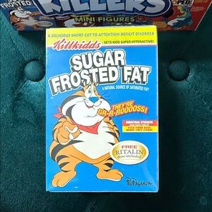 Sugar frosted fat Ron English popaganda figurine